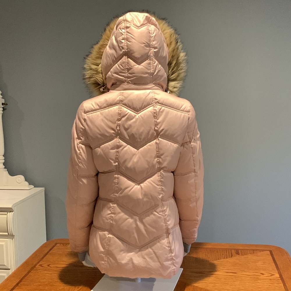 Nautica Women’s Puffer Coat with Faux Fur Trimmed Hood • Size XS - Picture 6 of 15